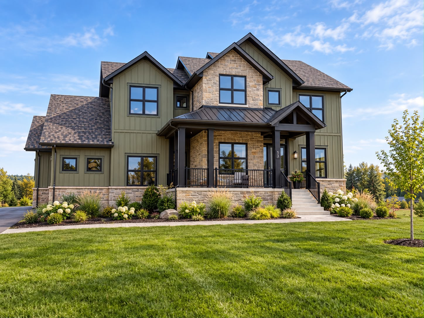 53 Holly Lane — a new-build modern farmhouse in Osprey Mills, Alton